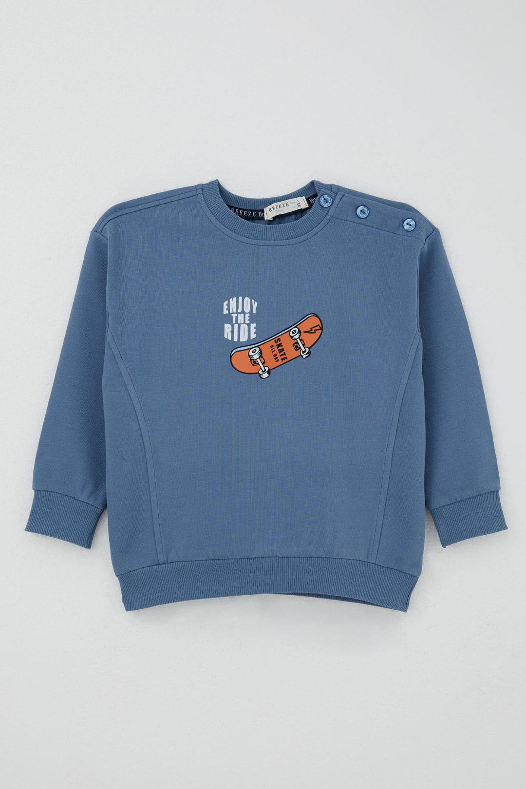 BRE Breeze Baby Boy Tracksuit Skate Time 9 Months-3 Years, Indigo - Oceanside