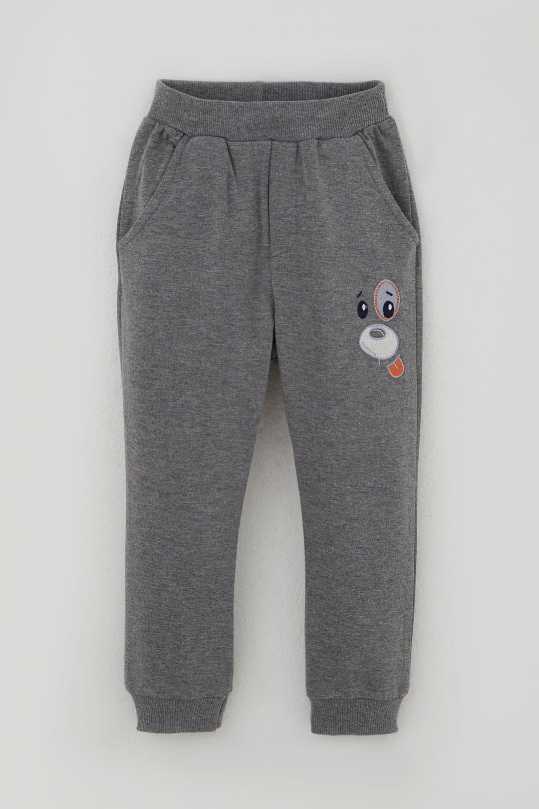 BRE Breeze Baby Boy Tracksuit with Hooded Headphones Dog Embroidery 9 Months-3 Years, White - Eccles
