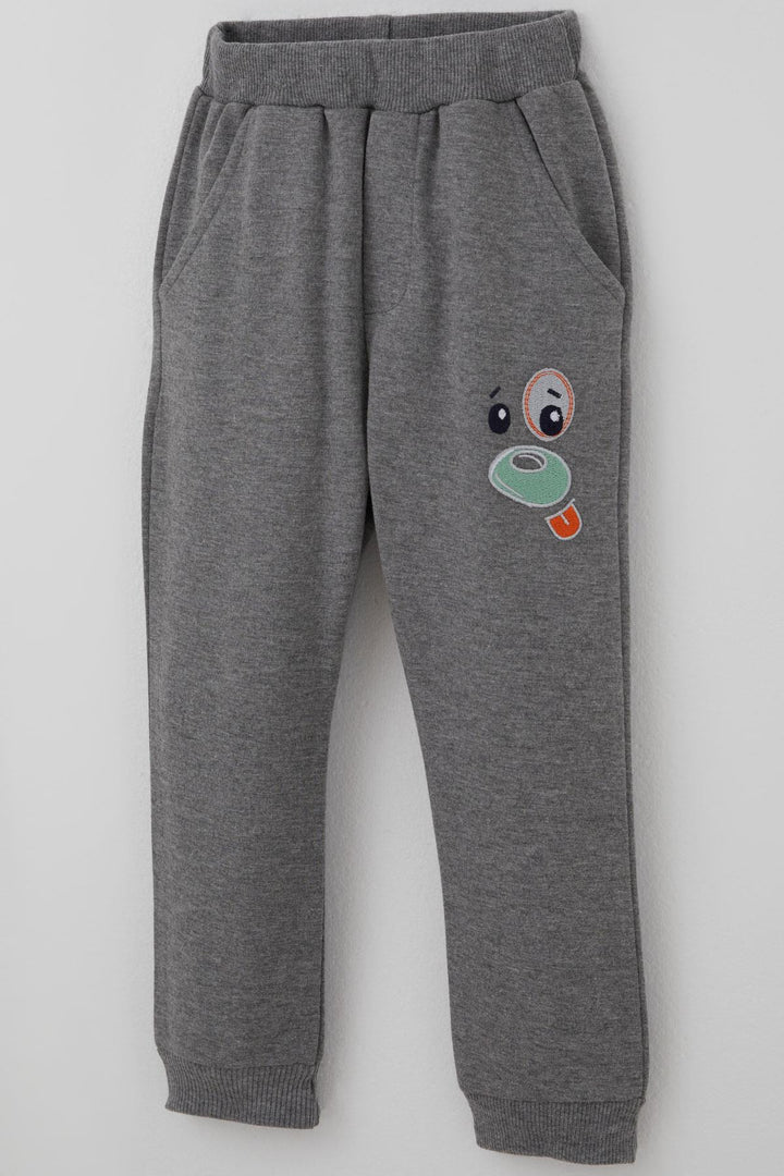 BRE Breeze Erkek Bebek Eşofman Takımı Kulaklıklı Köpekçik Nakışlı 9 Ay-3 Yaş, Su Yeşili - Pleasanton