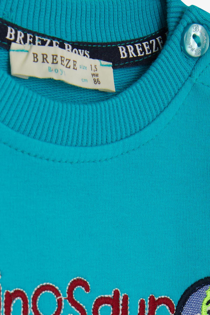 بدلة رياضية للأولاد من BRE Breeze مع تطريز ديناصور صغير، 1-4 سنوات، فيروزي - Bradford West Gwillimbury