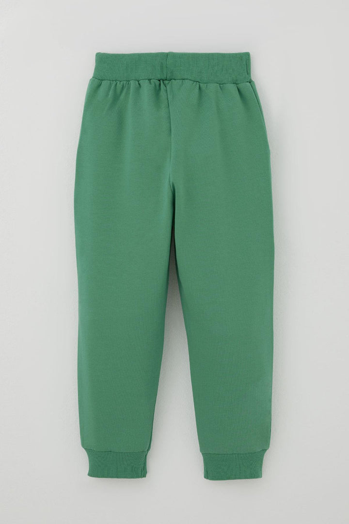 BRE Breeze Erkek Bebek Eşofman Takımı Sevimli Dinozor Nakışlı 9 Ay-3 Yaş, Bej - Oak Park