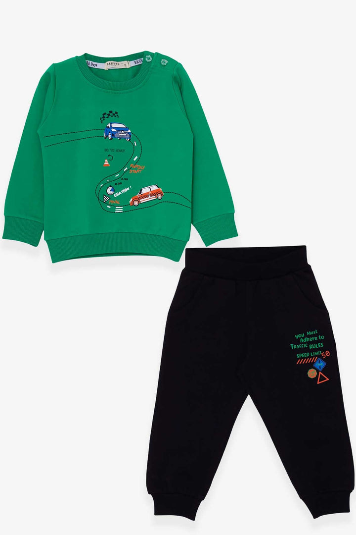 بدلة رياضية BRE Breeze Baby Boy بموضوع السباق من 9 أشهر إلى 3 سنوات، أخضر - Swadlincote