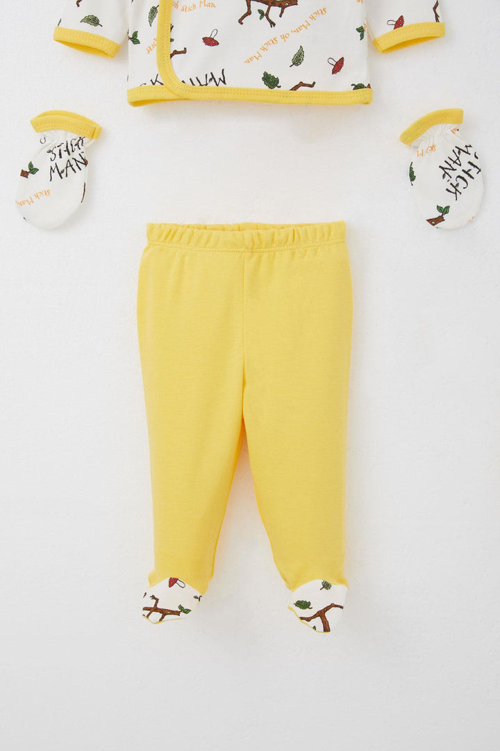 BRE Breeze Baby Boy Hospital Outfit 5 Piece Tree Man Patterned 0-3 Months, White - Danville