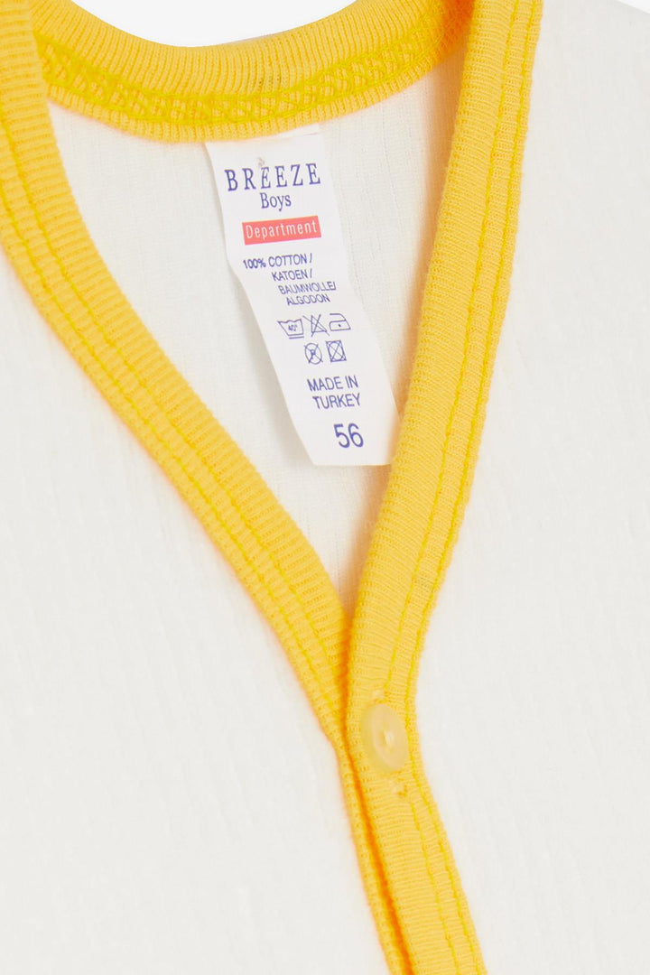 BRE Breeze سترة مخملية للأطفال الرضع بأزرار 0-3 أشهر-9 أشهر، إكرو - فيلفورد