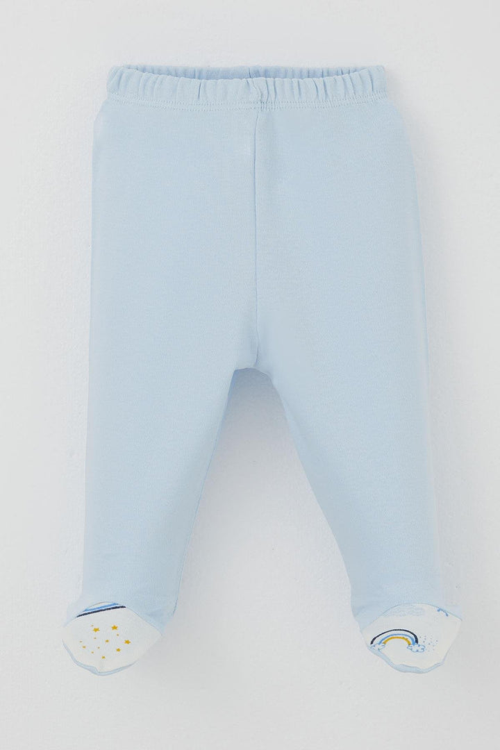 BRE Breeze Erkek Bebek Patikli Alt Basic 0-3 Ay, Açık Mavi - Lincoln