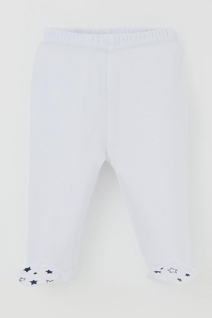 BRE Breeze Erkek Bebek Patikli Alt Basic 0-3 Ay, Beyaz - Medemblik