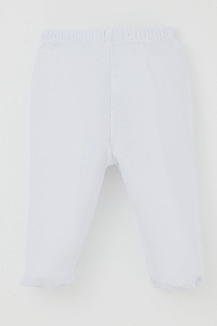 BRE Breeze Erkek Bebek Patikli Alt Basic 0-3 Ay, Beyaz - Medemblik