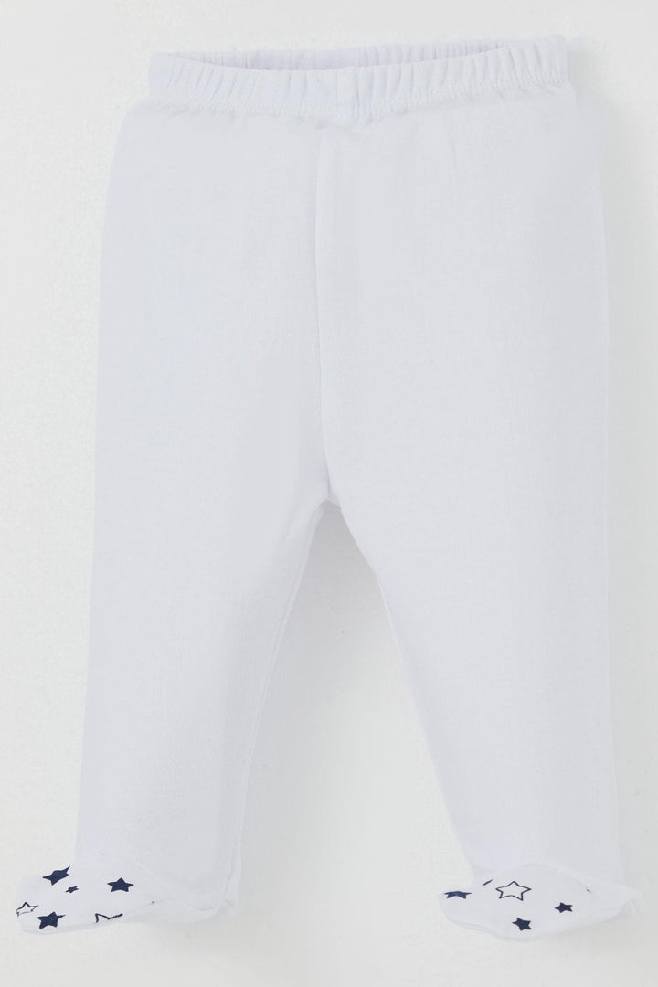 BRE Breeze Erkek Bebek Patikli Alt Basic 0-3 Ay, Beyaz - Medemblik