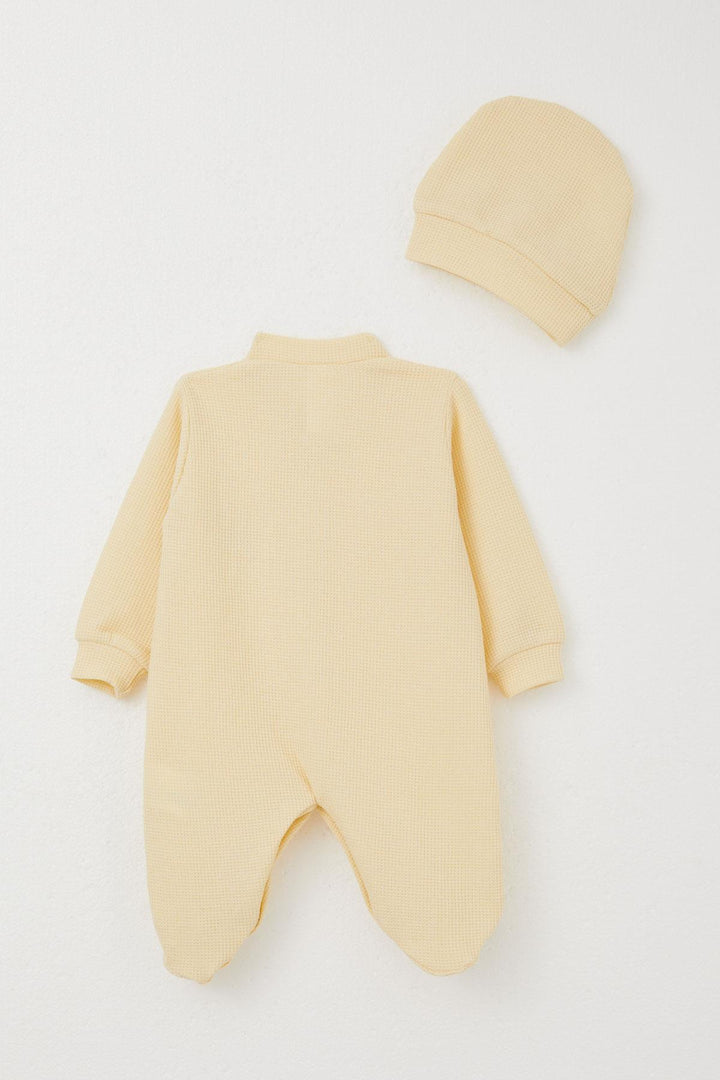 BRE Breeze Baby Boy Footed Romper Cute Balloon Teddy Bear Embroidered 0-6 Months, Yellow - Salford