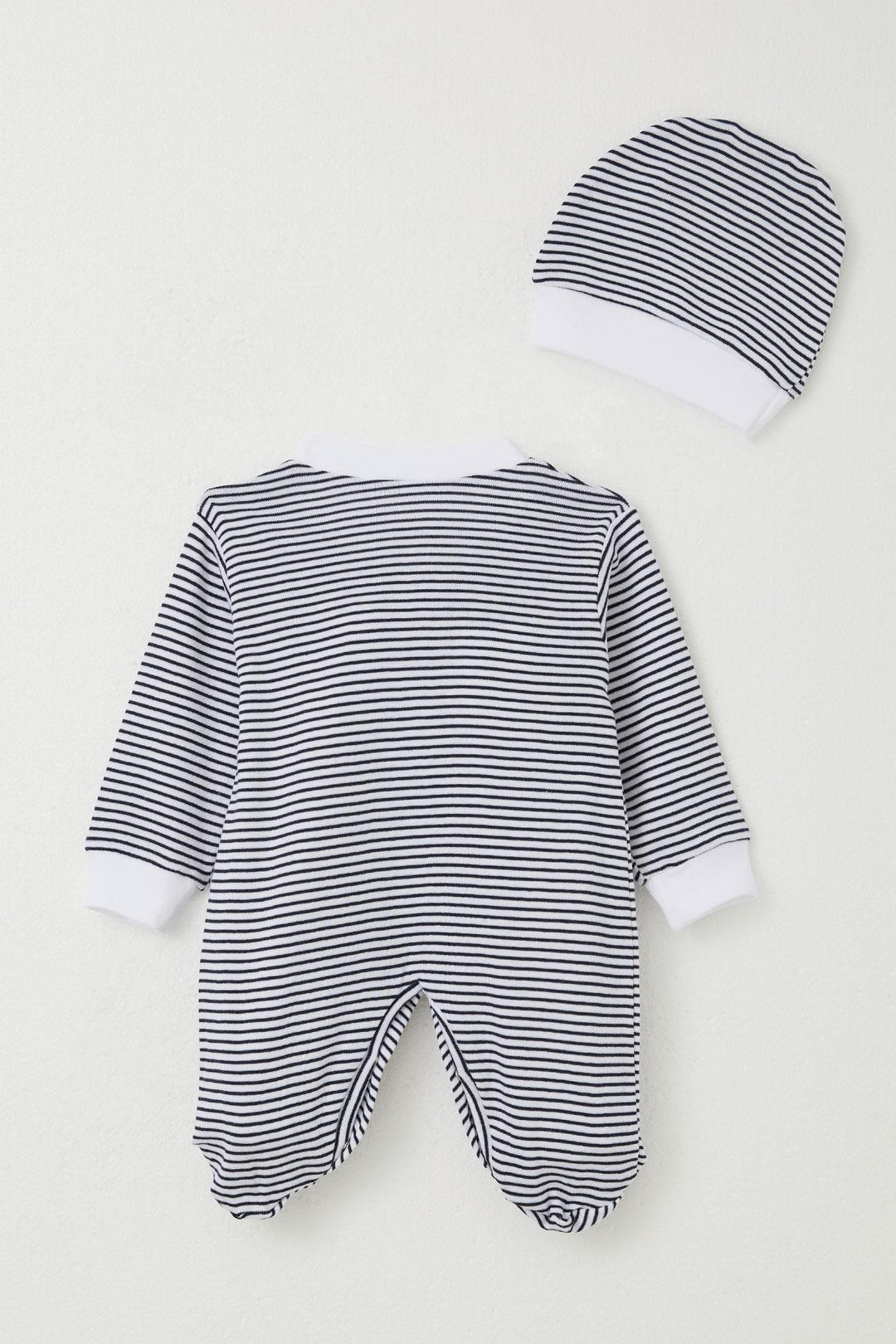 BRE Breeze Baby Boy Romper with Socks Cute Puppy Embroidery Striped 0-6 Months, Mixed Color - Vasylkiv