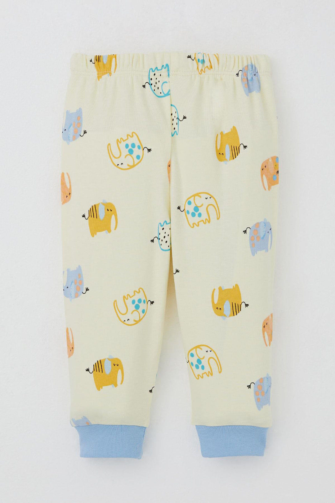 BRE Breeze Baby Boy Pyjama Set Cute Elephant Patterned 4 Months Year, Yellow - Seixal