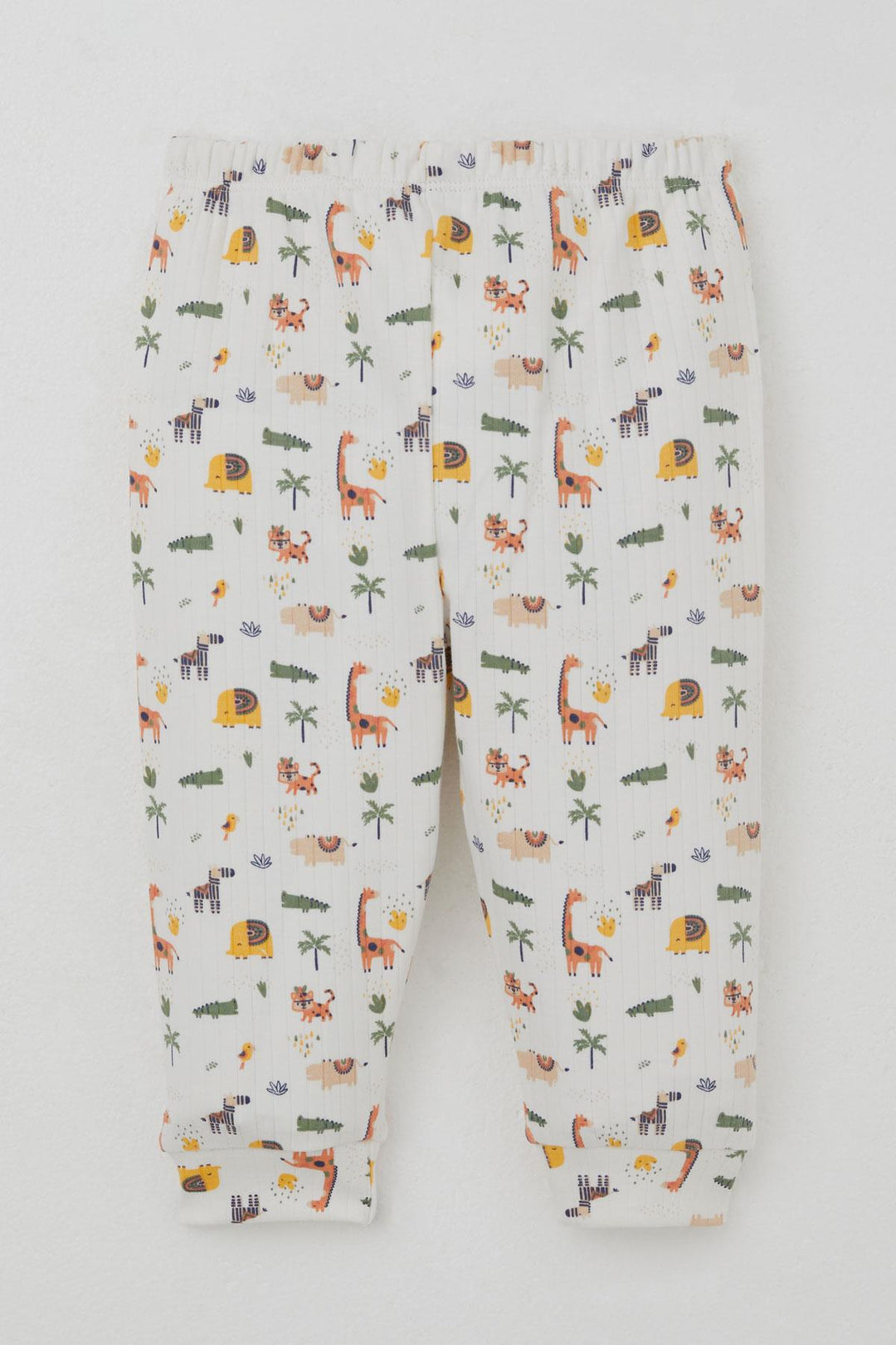 BRE Breeze Erkek Bebek Pijama Takımı Bebek Hayvanat Bahçesi 4 Ay Yaş, Ekru - La Vergne