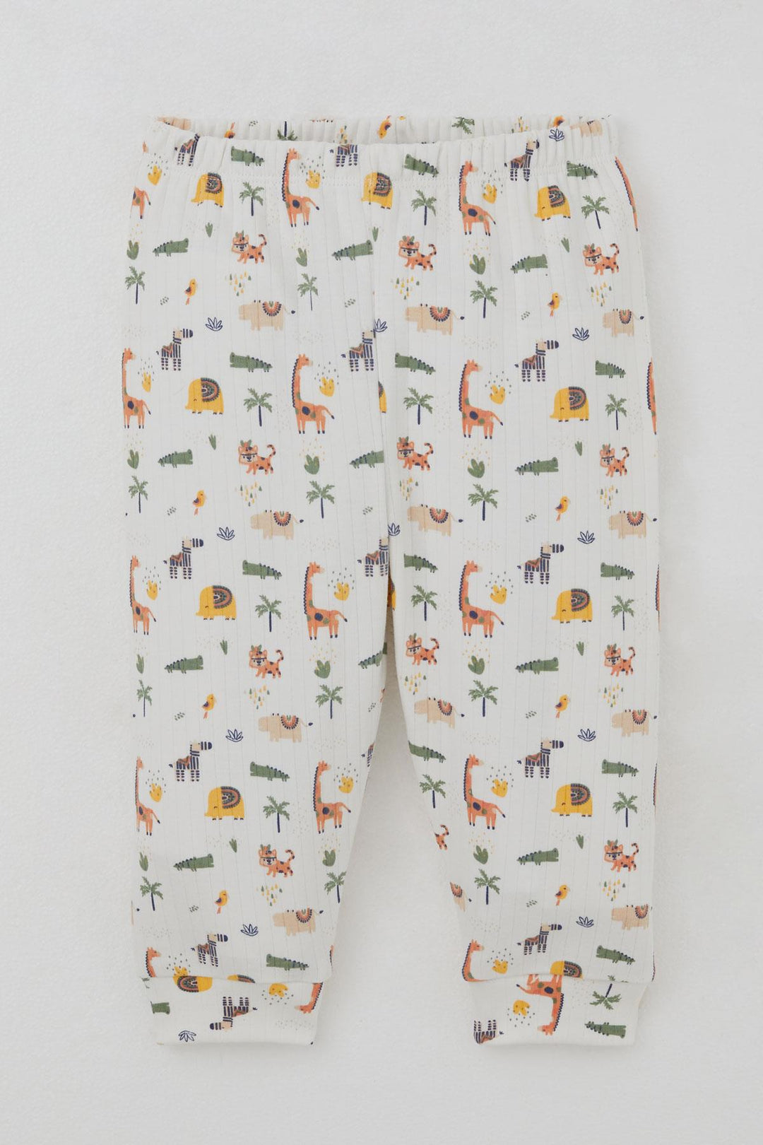 BRE Breeze Erkek Bebek Pijama Takımı Bebek Hayvanat Bahçesi 4 Ay Yaş, Ekru - La Vergne