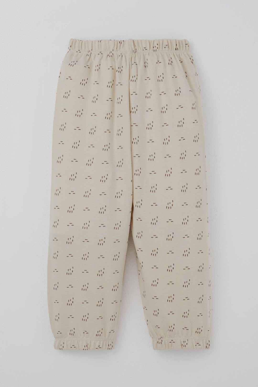 BRE Breeze Baby Boy Pajama Set Patterned Elastic Waist 9 Months-3 Years, Beige - Guilderland