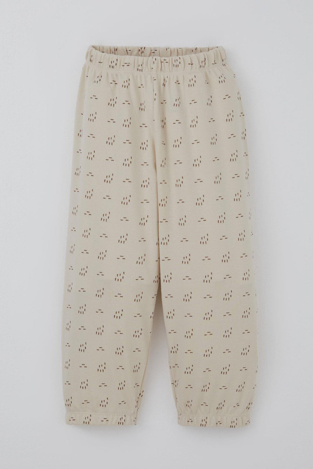 BRE Breeze Baby Boy Pajama Set Patterned Elastic Waist 9 Months-3 Years, Beige - Guilderland