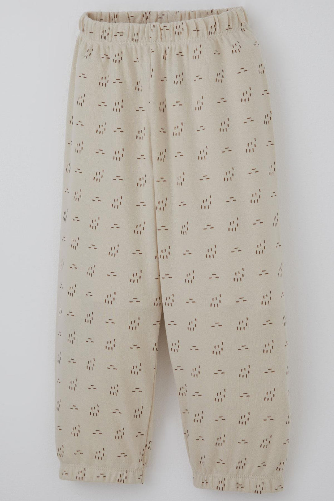 BRE Breeze Baby Boy Pajama Set Patterned Elastic Waist 9 Months-3 Years, Beige - Guilderland