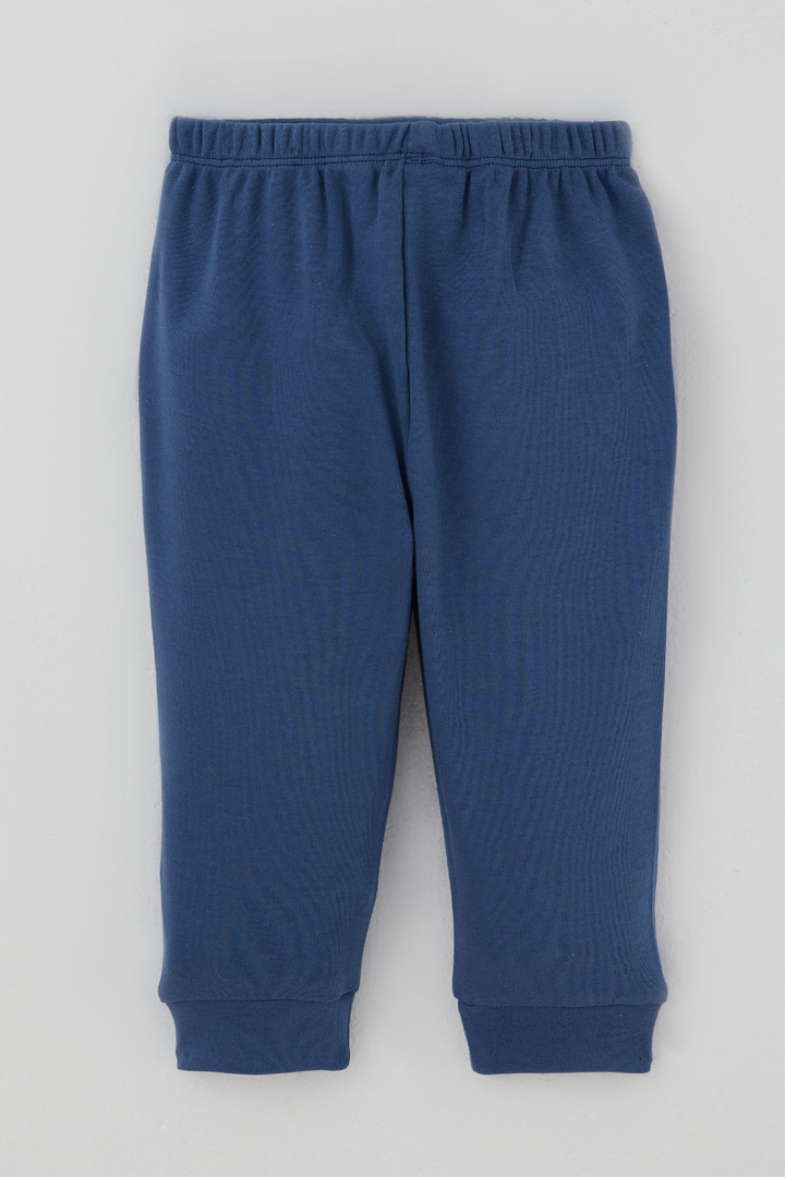 BRE Breeze Erkek Bebek Pijama Takımı Ekose Desenli Önden Çıtçıtlı 4 Ay - 1 Yaş , Mavi - Vendrell