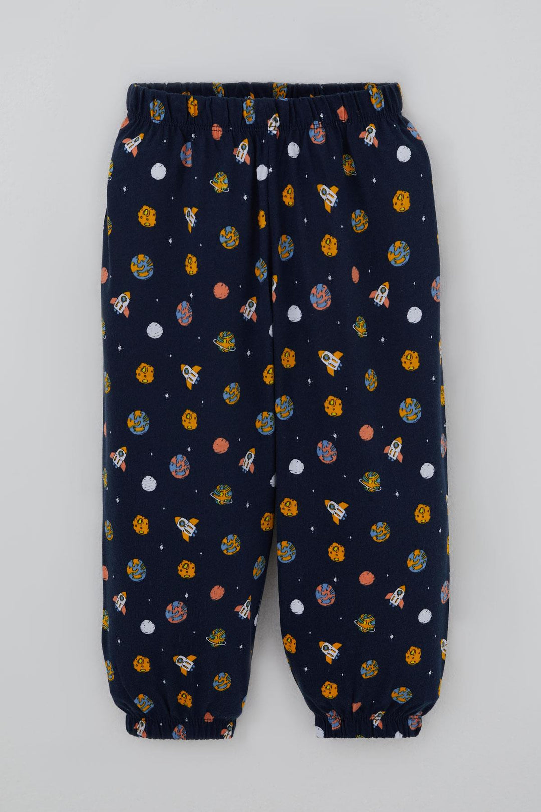 BRE Breeze Erkek Bebek Pijama Takımı Galaksi Temalı 9 Ay-3 Yaş, Lacivert - Flower Mound