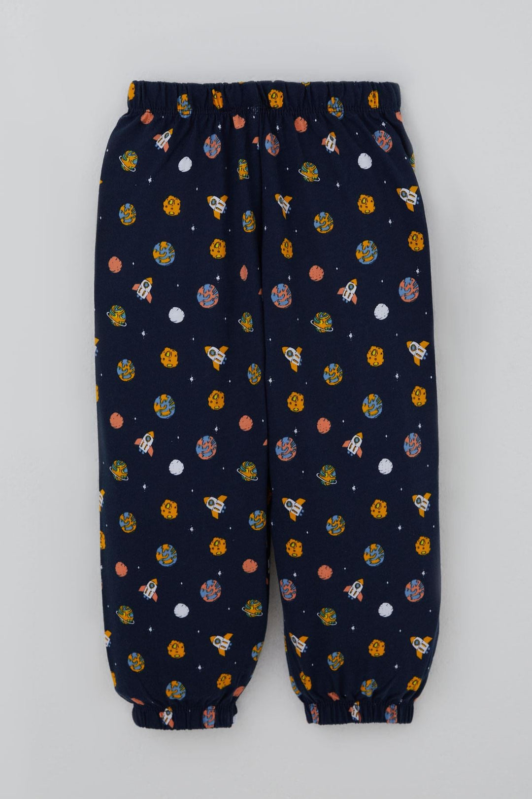 BRE Breeze Erkek Bebek Pijama Takımı Galaksi Temalı 9 Ay-3 Yaş, Lacivert - Flower Mound