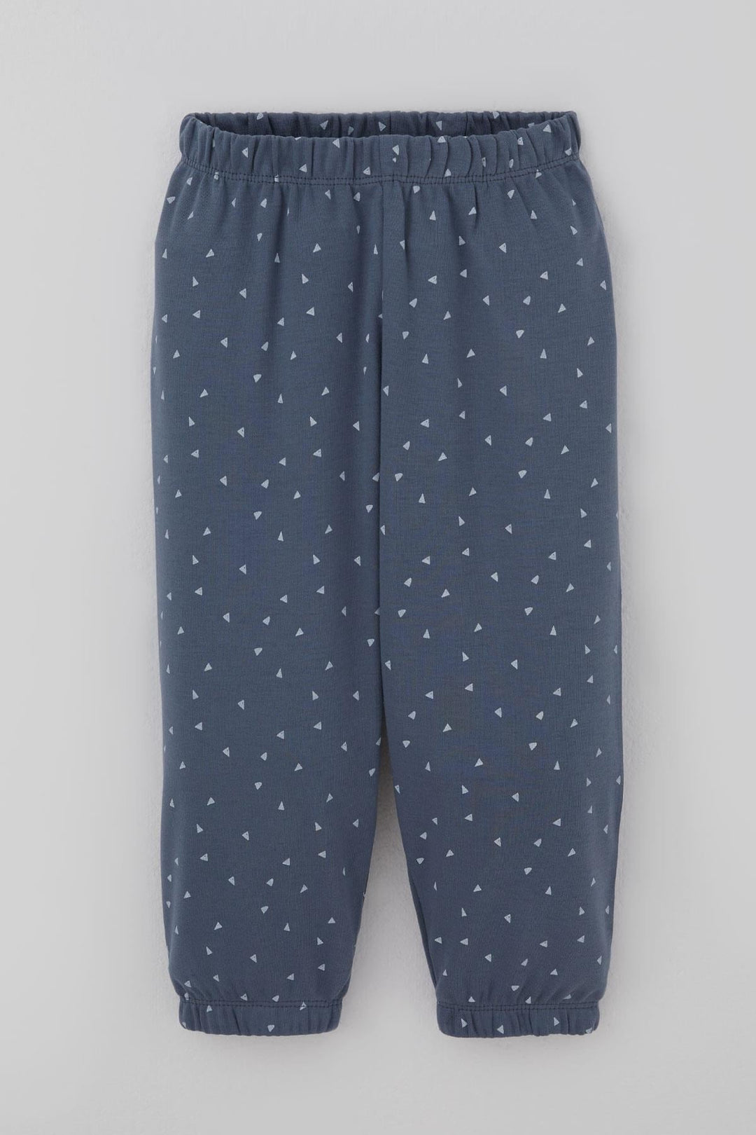 BRE Breeze Erkek Bebek Pijama Takımı Minik Üçgenler Desenli 9 Ay-3 Yaş, Füme - Denton