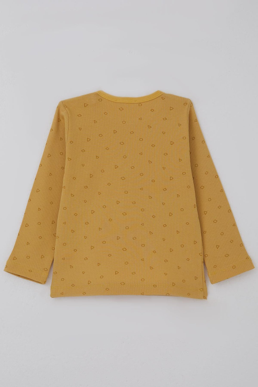 BRE Breeze Erkek Bebek Pijama Takımı Minik Geometrik Desenler 9 Ay-3 Yaş, Hardal Sarı - Hoddesdon