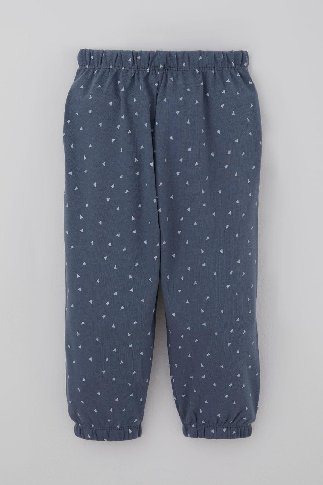 BRE Breeze Erkek Bebek Pijama Takımı Minik Üçgenler Desenli 9 Ay-3 Yaş, Füme - Denton