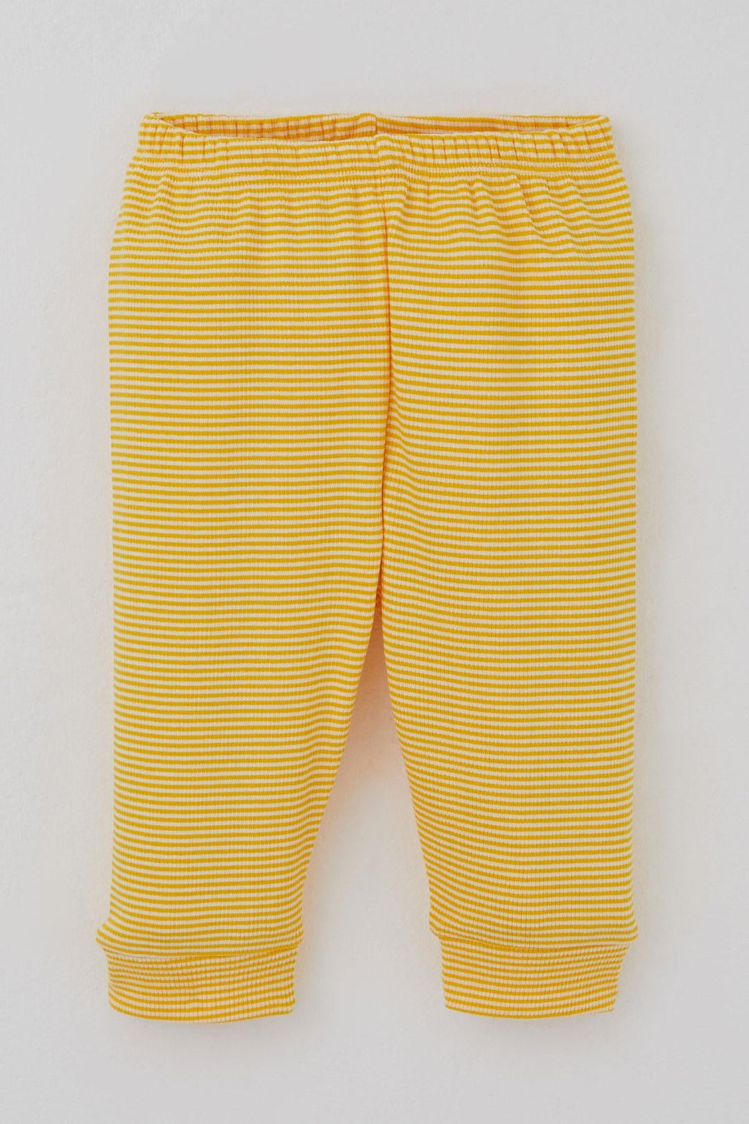 BRE Breeze Erkek Bebek Pijama Takımı Omuzdan Patlı Rib Çizgili 4 Ay Yaş, Sarı - Burton upon Trent
