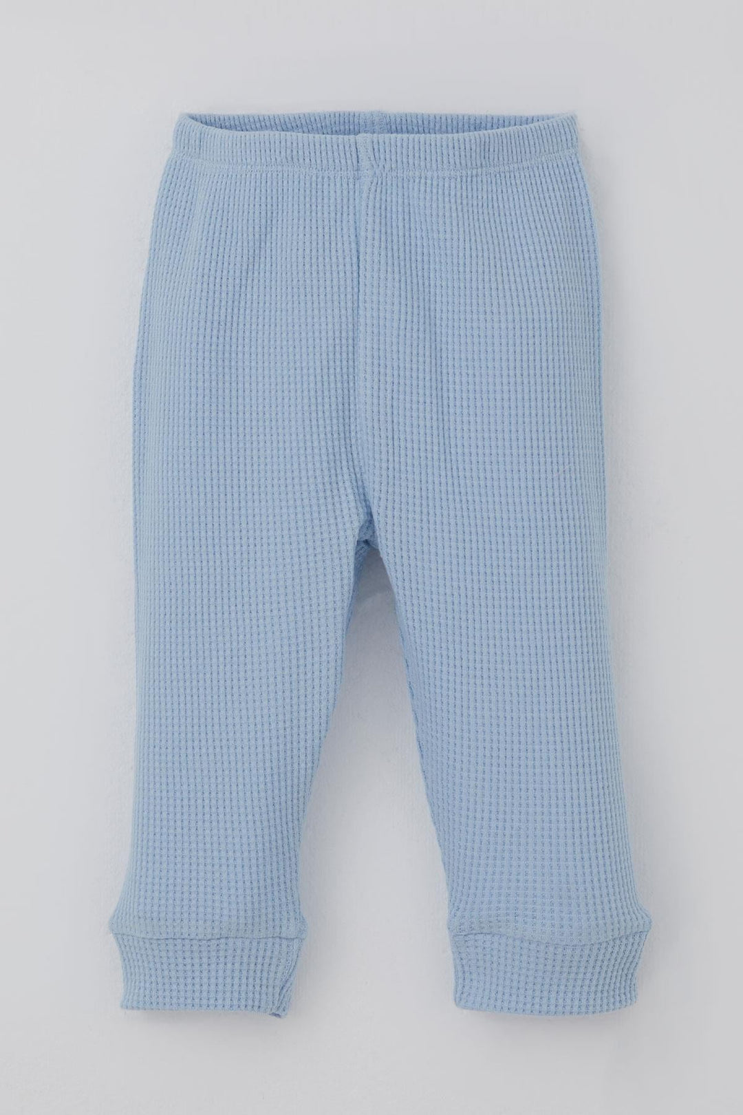 BRE Breeze Baby Boy Pyjama Set Shoulder Buttoned Kangaroo Pocket Smiley Face Embroidered 4 Months Year, Light Blue - Görlitz