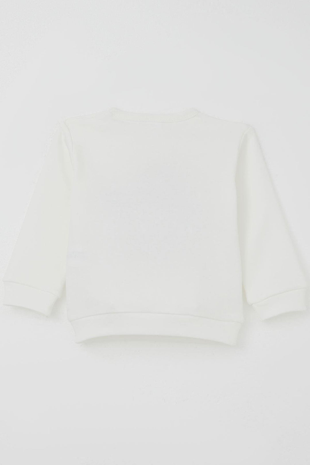 BRE Breeze Baby Boy Pyjama Set Shoulder Buttoned New Year Themed Santa Claus Embroidered 4 Months Year, Ecru - Pylaía