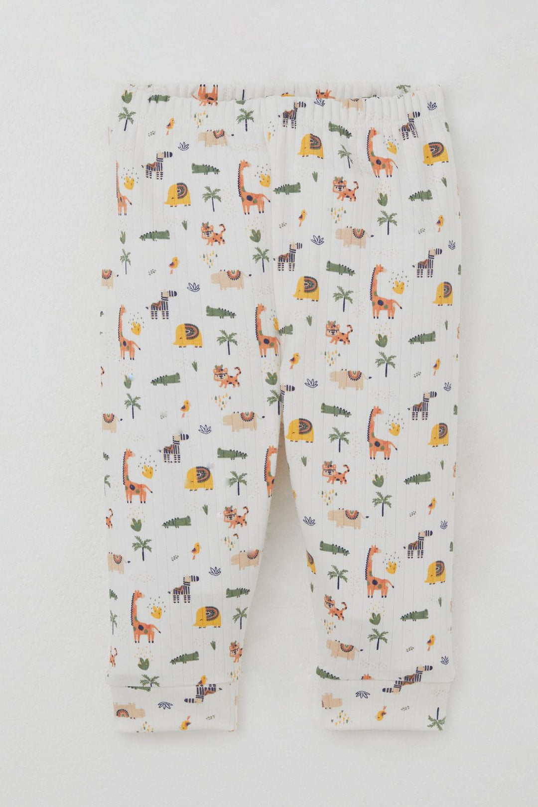 BRE Breeze Baby Boy Pyjama Set Shoulder Buttoned Baby Zoo 4 Months Year, Ecru - Hervey Bay