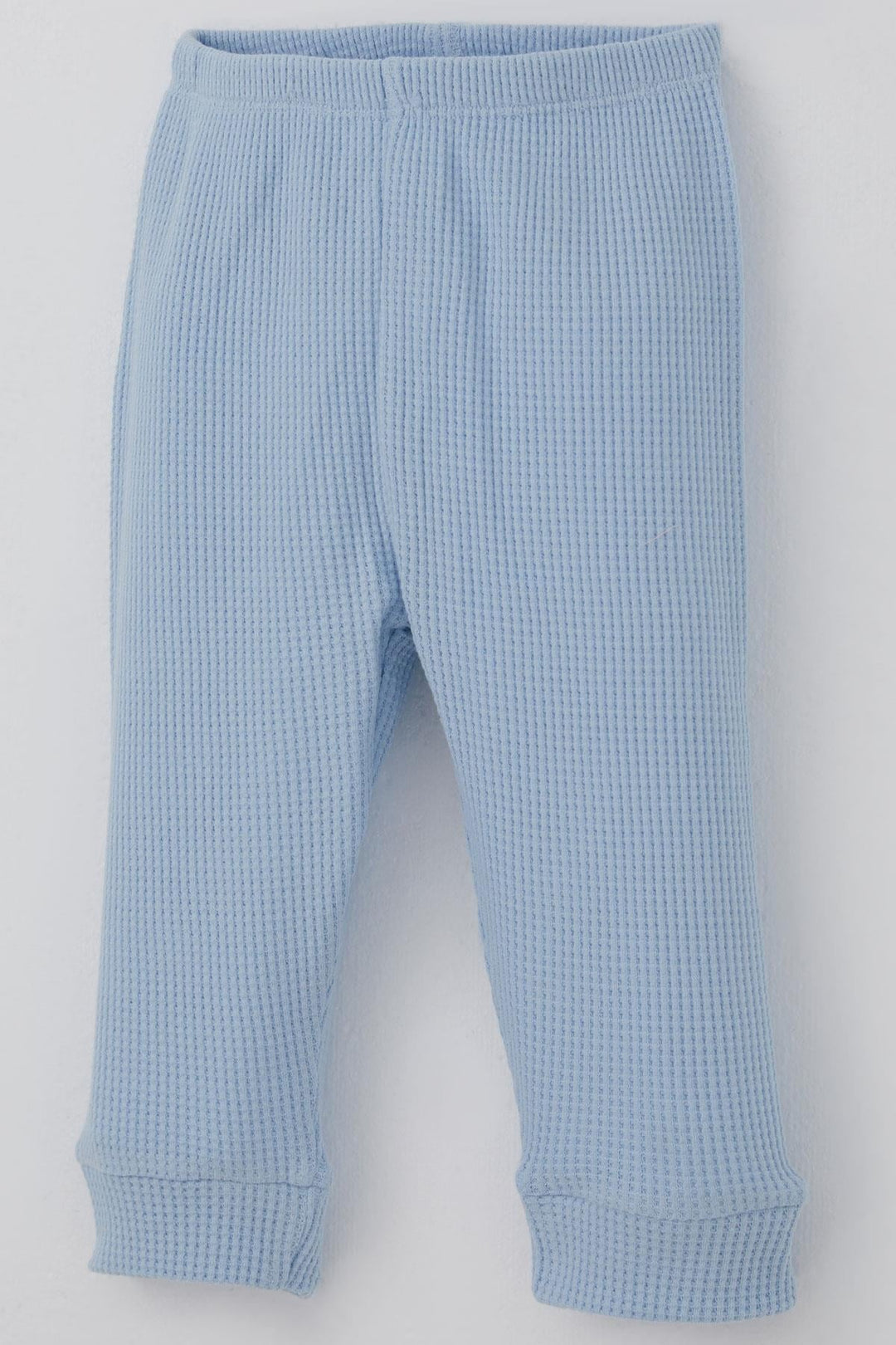 BRE Breeze Baby Boy Pyjama Set Shoulder Buttoned Kangaroo Pocket Smiley Face Embroidered 4 Months Year, Light Blue - Görlitz