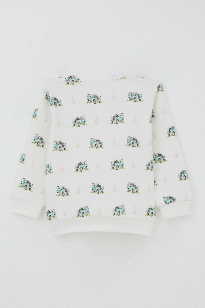 BRE Breeze Baby Boy Pajama Set Adventure Themed Little Explorer 4 Months Year, Beige - Lakewood