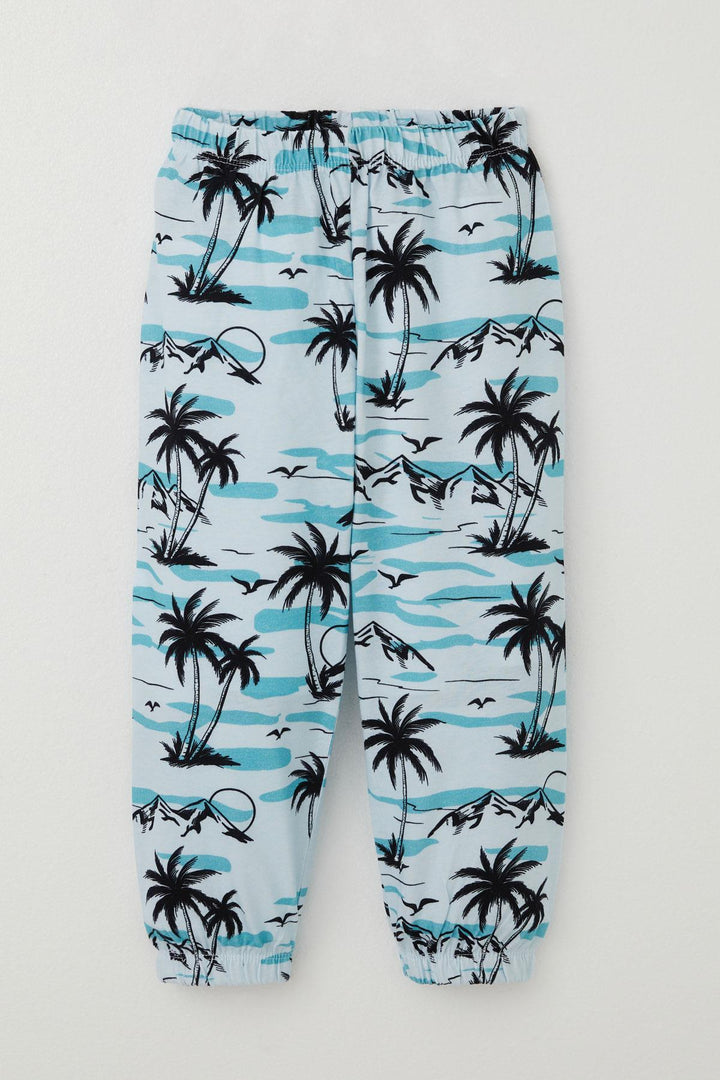 BRE Breeze Baby Boy Pajama Set Palm Tree Patterned 9 Months-3 Years, Light Blue - Tultitlán de Mariano Escobedo
