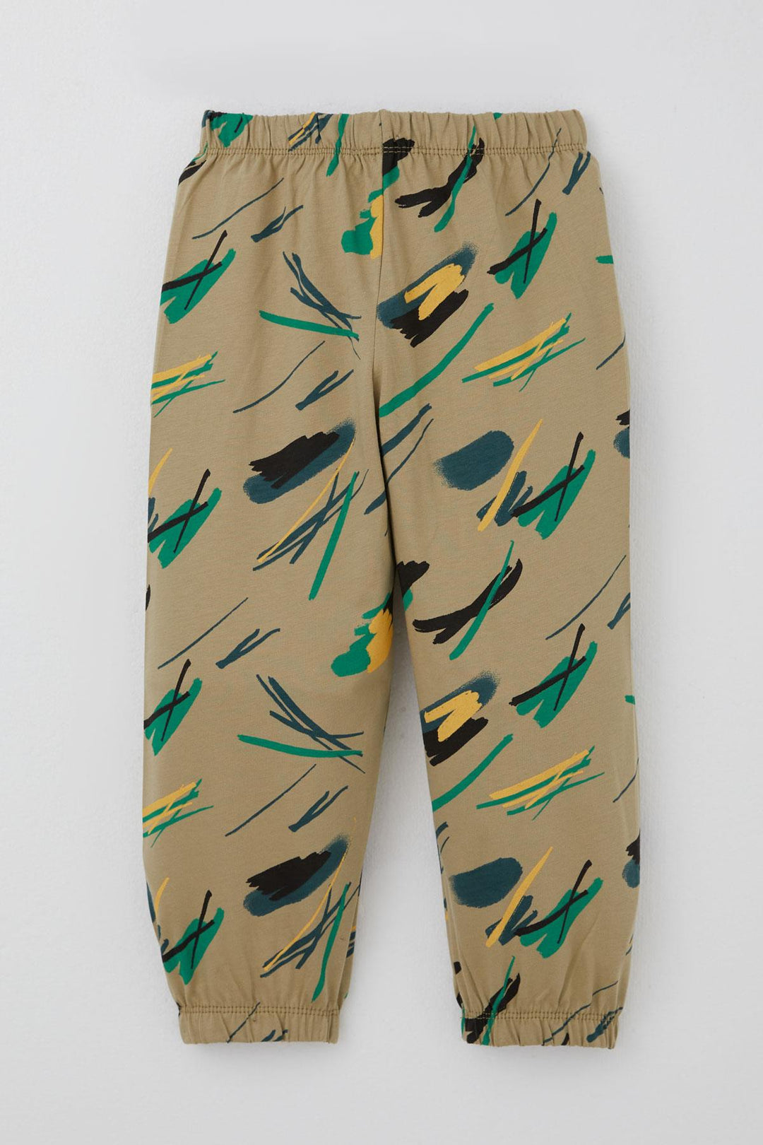 BRE Breeze Erkek Bebek Pijama Takımı Renkli Fırça Vuruşu 9 Ay-3 Yaş, Haki Yeşil - Oakville