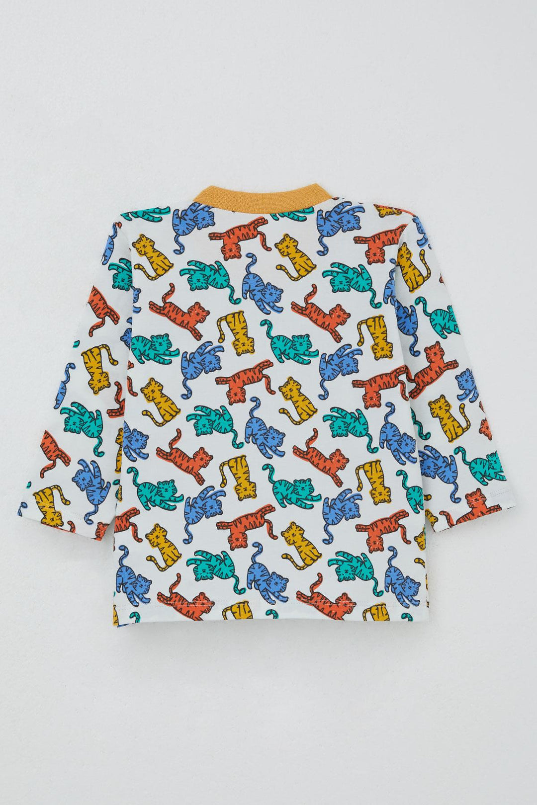 BRE Breeze Erkek Bebek Pijama Takımı Renkli Kedicik Desenli 4 Ay Yaş, Beyaz - Minden