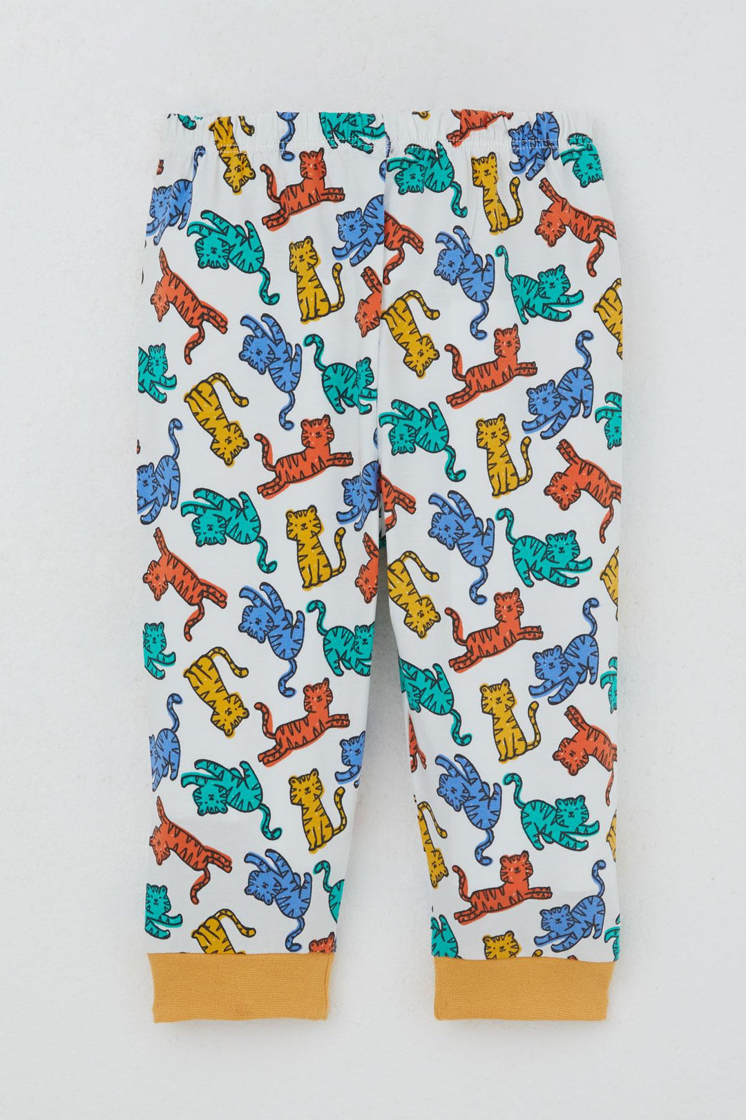 BRE Breeze Erkek Bebek Pijama Takımı Renkli Kedicik Desenli 4 Ay Yaş, Beyaz - Minden