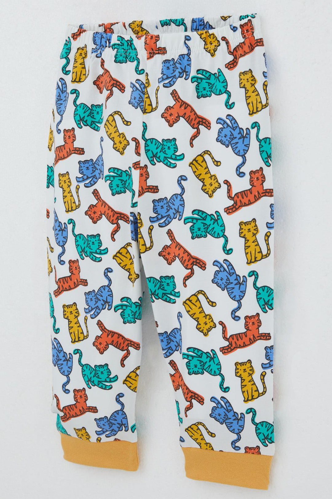 BRE Breeze Erkek Bebek Pijama Takımı Renkli Kedicik Desenli 4 Ay Yaş, Beyaz - Minden