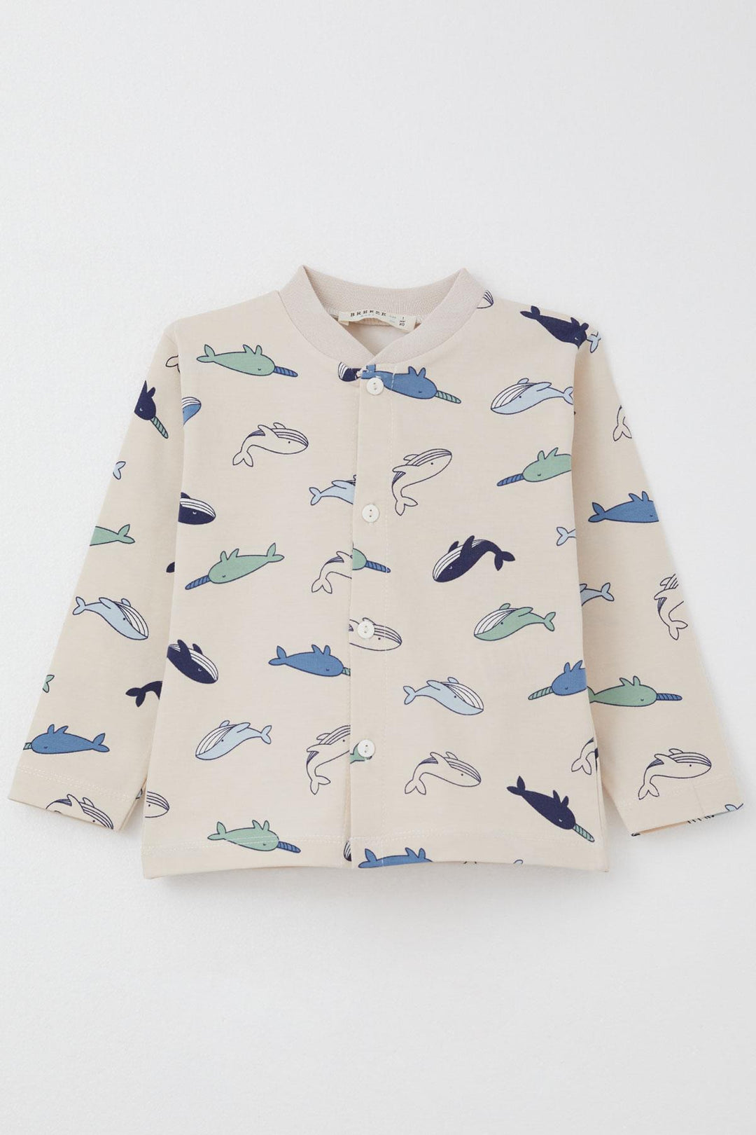 BRE Breeze Baby Boy Pajama Set Cute Fish 4 Months Year, Beige - San Giorgio a Cremano