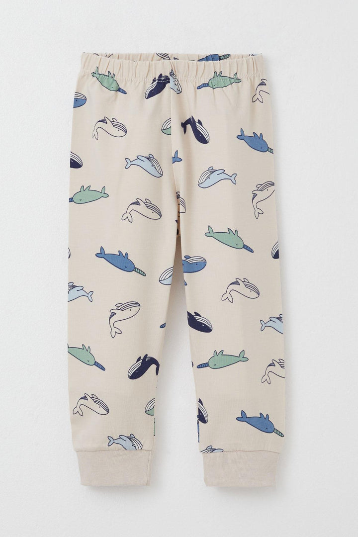 BRE Breeze Baby Boy Pajama Set Cute Fish 4 Months Year, Beige - San Giorgio a Cremano