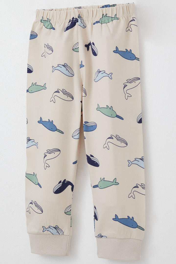 BRE Breeze Baby Boy Pajama Set Cute Fish 4 Months Year, Beige - San Giorgio a Cremano