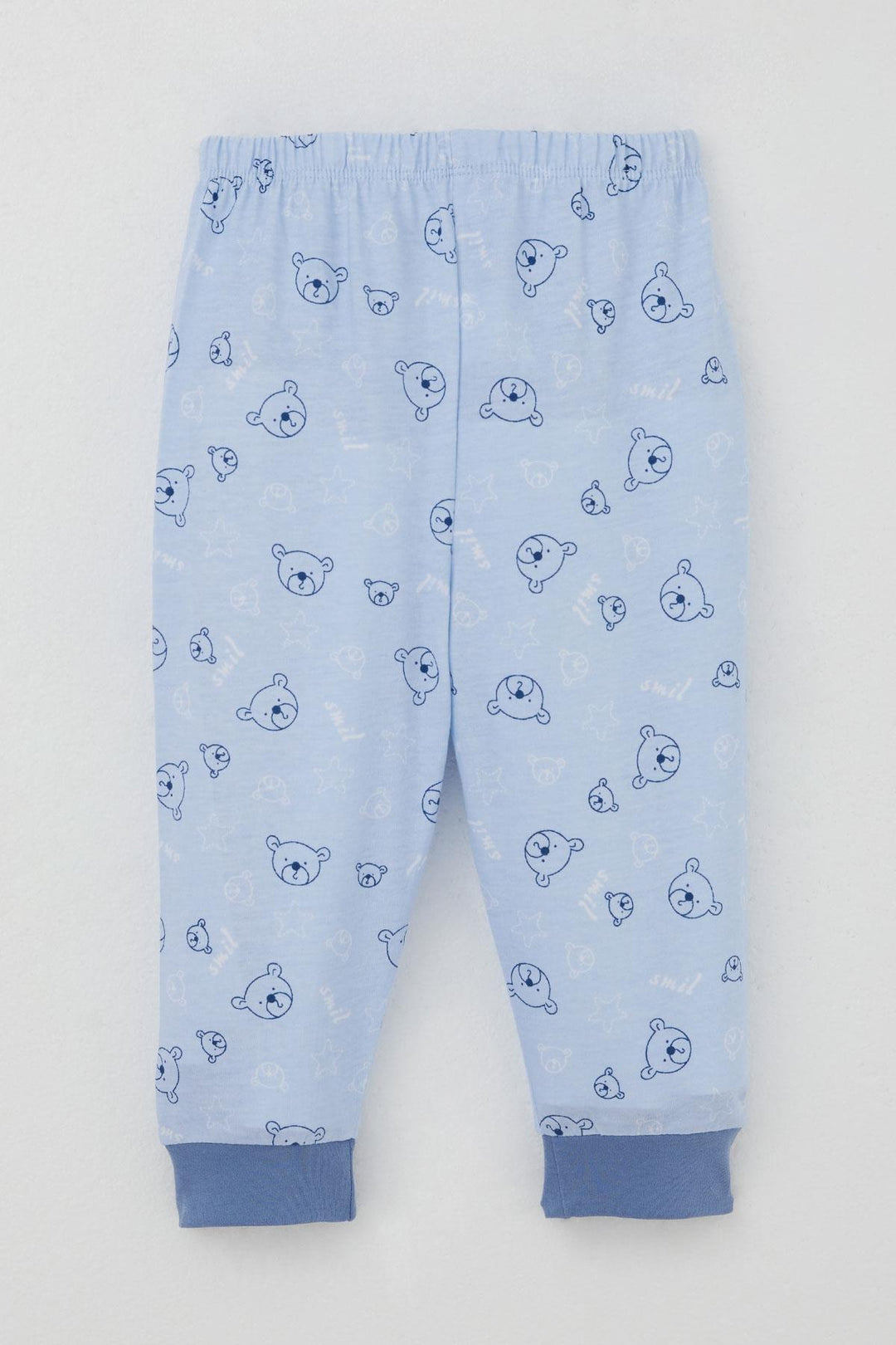 BRE Breeze Baby Boy Pajama Set Cute Bear Figure Star Patterned 4 Months Year, Blue - Lufkin