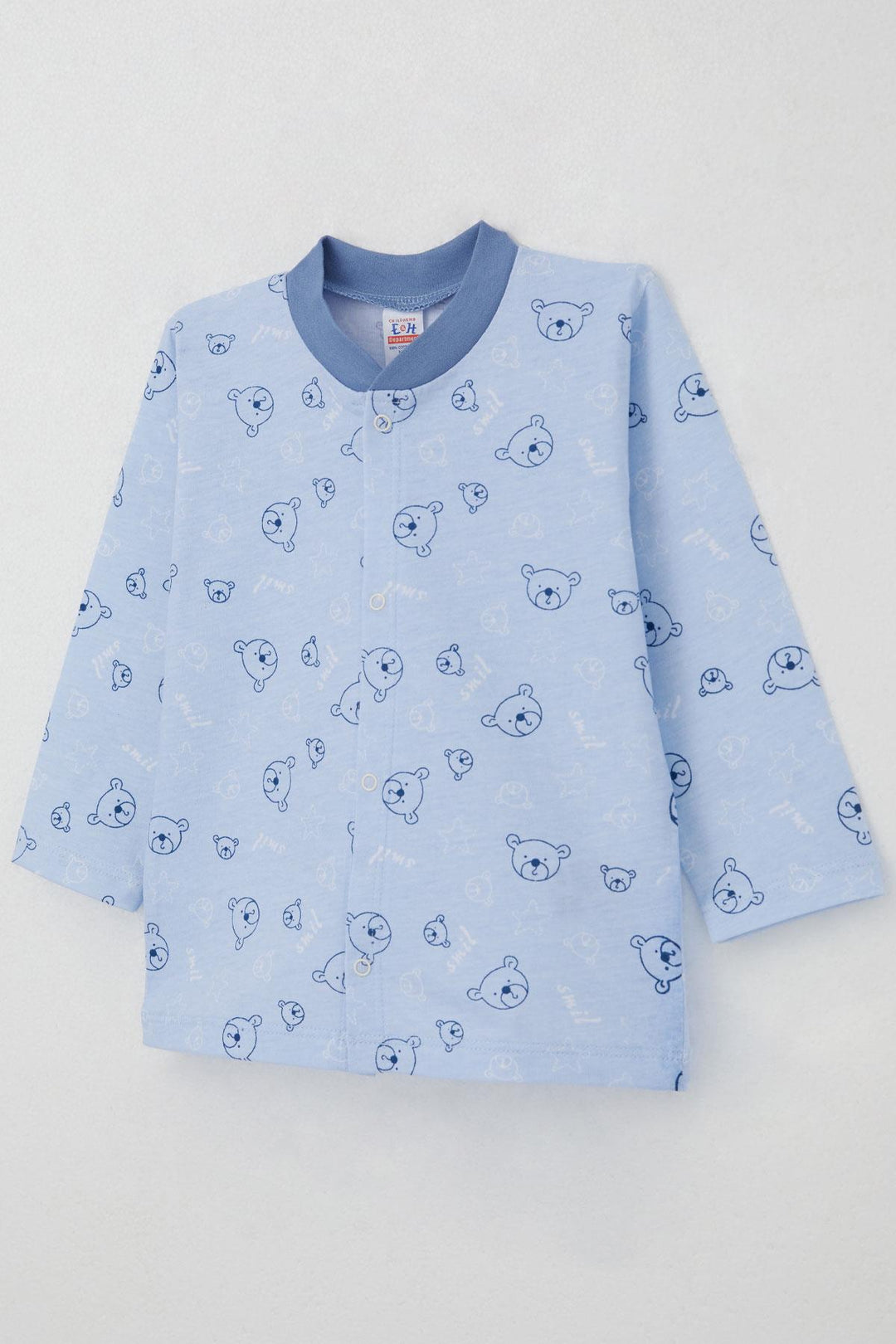BRE Breeze Baby Boy Pajama Set Cute Bear Figure Star Patterned 4 Months Year, Blue - Brandon
