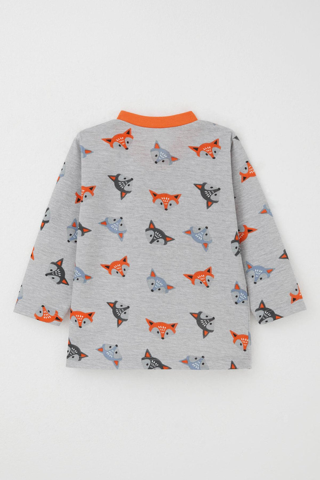 BRE Breeze Baby Boy Pajama Set Cute Colorful Foxes 4 Months Year, Gray - Lysychansk