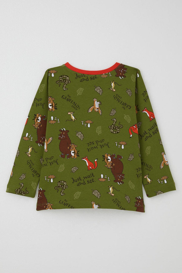 BRE Breeze Baby Boy Pajama Set The Gruffalo Patterned 9 Months-3 Years, Khaki Green - Benevento