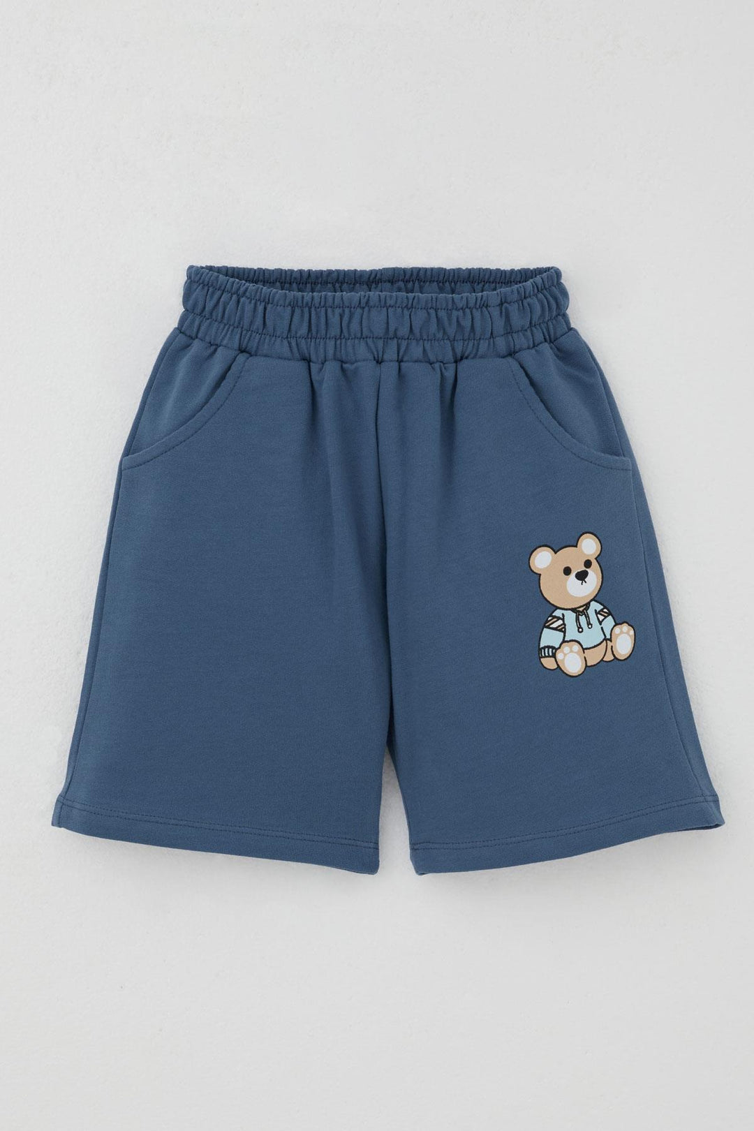 BRE Breeze Baby Boy Shorts Set Toy Bear Printed 9 Months-3 Years, Light Blue - Westland