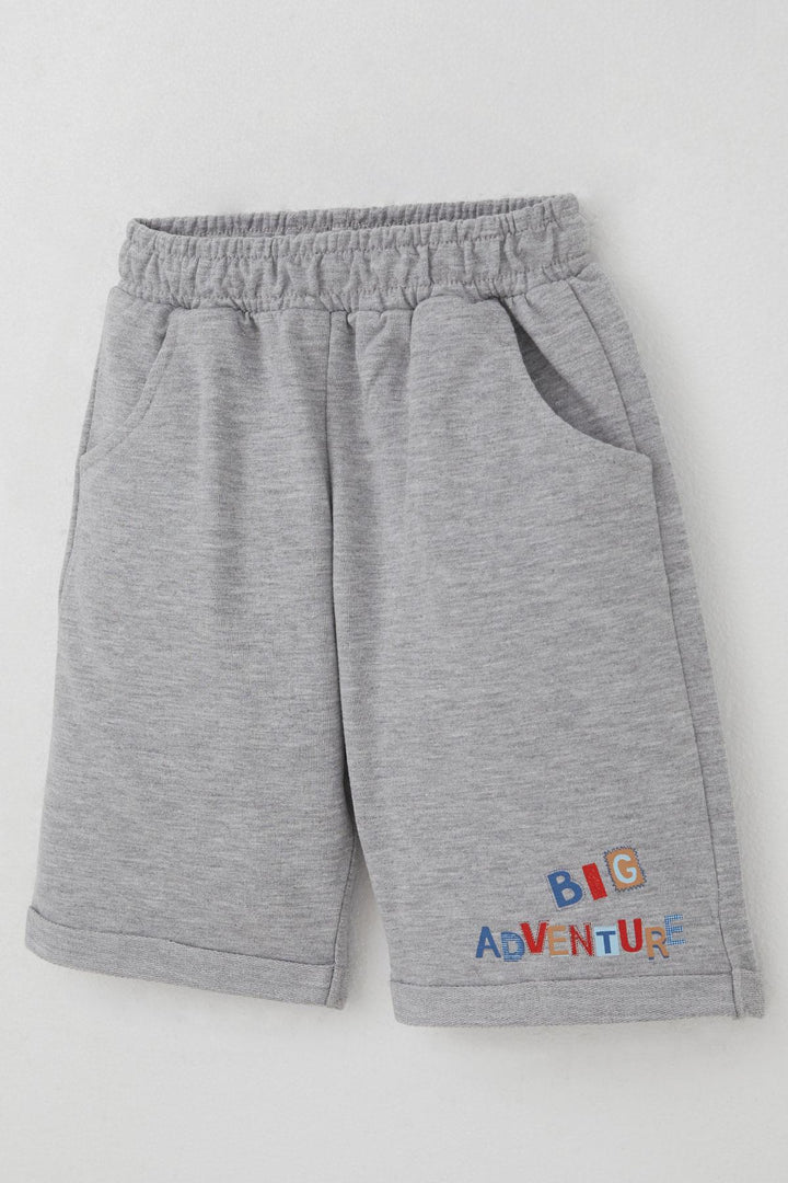 BRE Breeze Erkek Bebek Şortlu Takım Sevimli Kaptan Ayıcık Baskılı Cep Detaylı 9 Ay-3 Yaş, Narçiçeği - Media