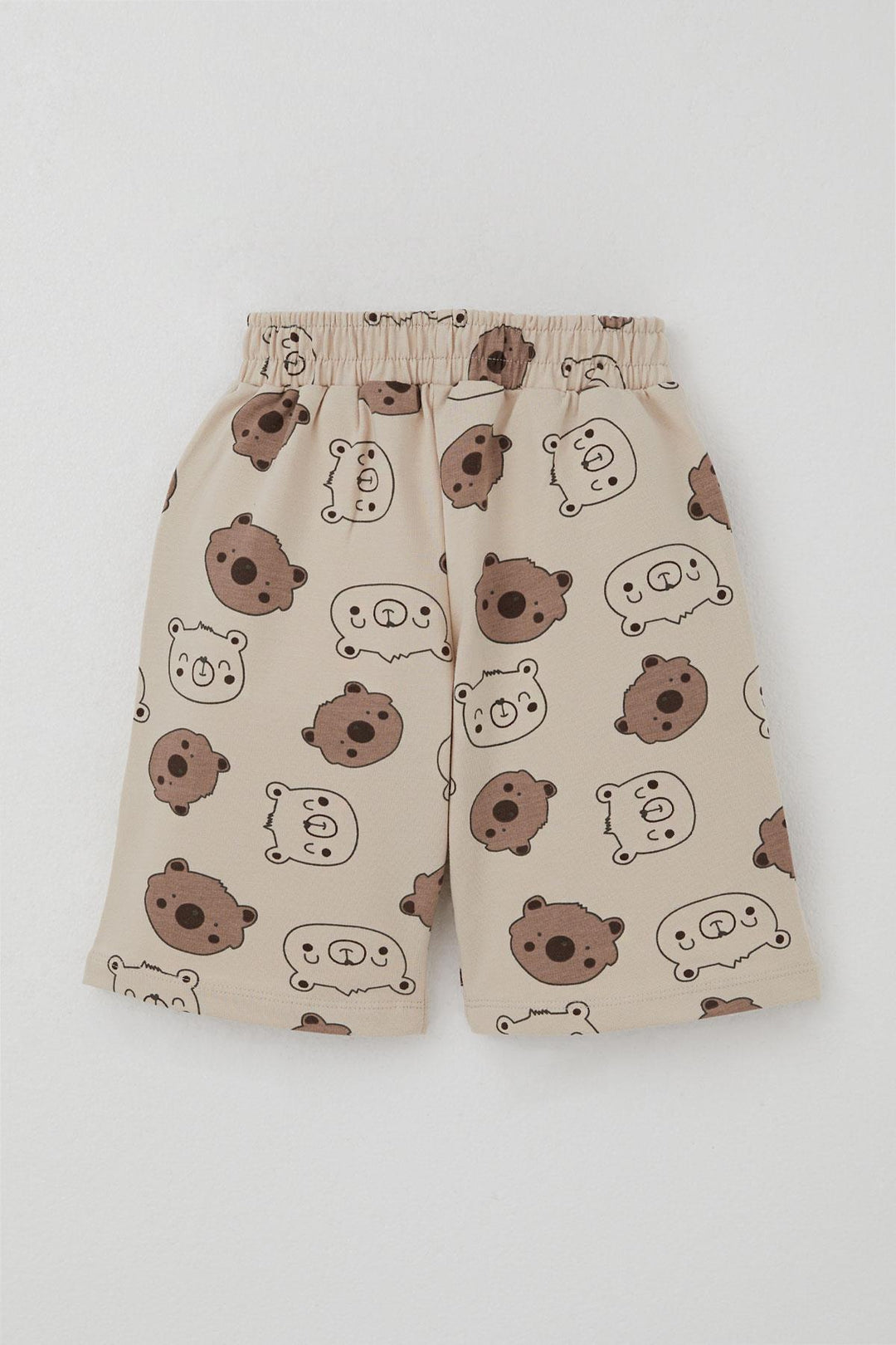 BRE Breeze Baby Boy Shorts Set Cute Bear Printed 9 Months-3 Years, Beige - Carolina