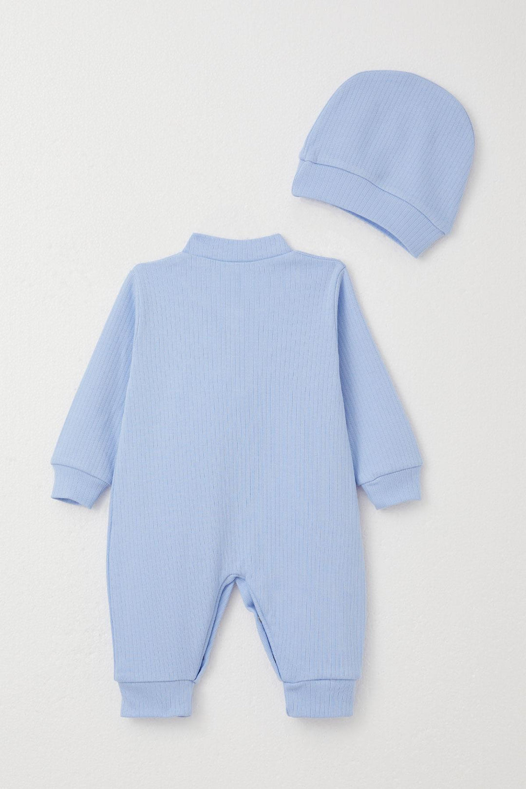 BRE Breeze Baby Boy Romper with Car Embroidery 0-6 Months, Light Blue - Perris