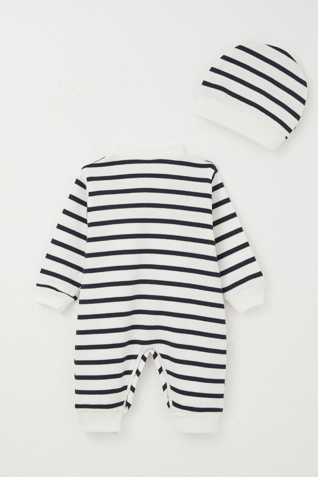 BRE Breeze Baby Boy Romper Striped 0-6 Months, White - Lakeville