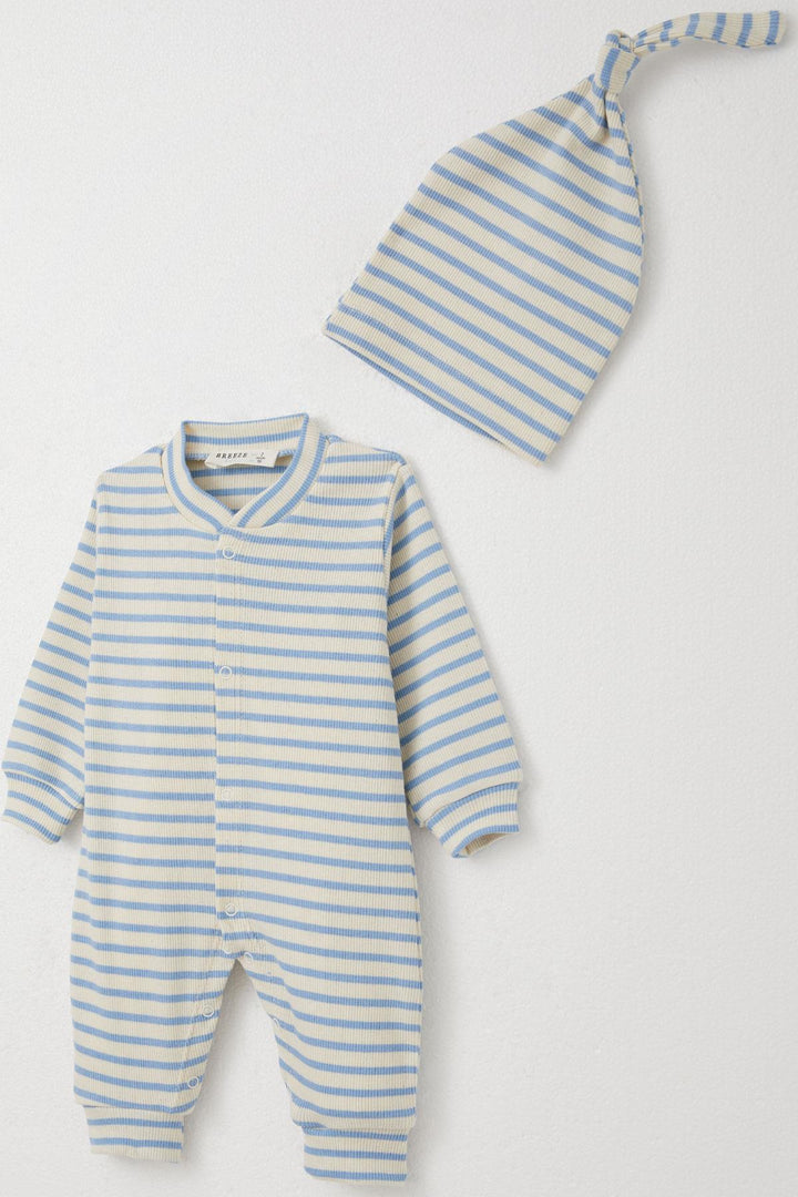 BRE Breeze Baby Boy Romper Striped 0-6 Months, Mixed Color - Wilson